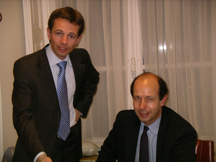 Avec Louis Giscard d'Estaing